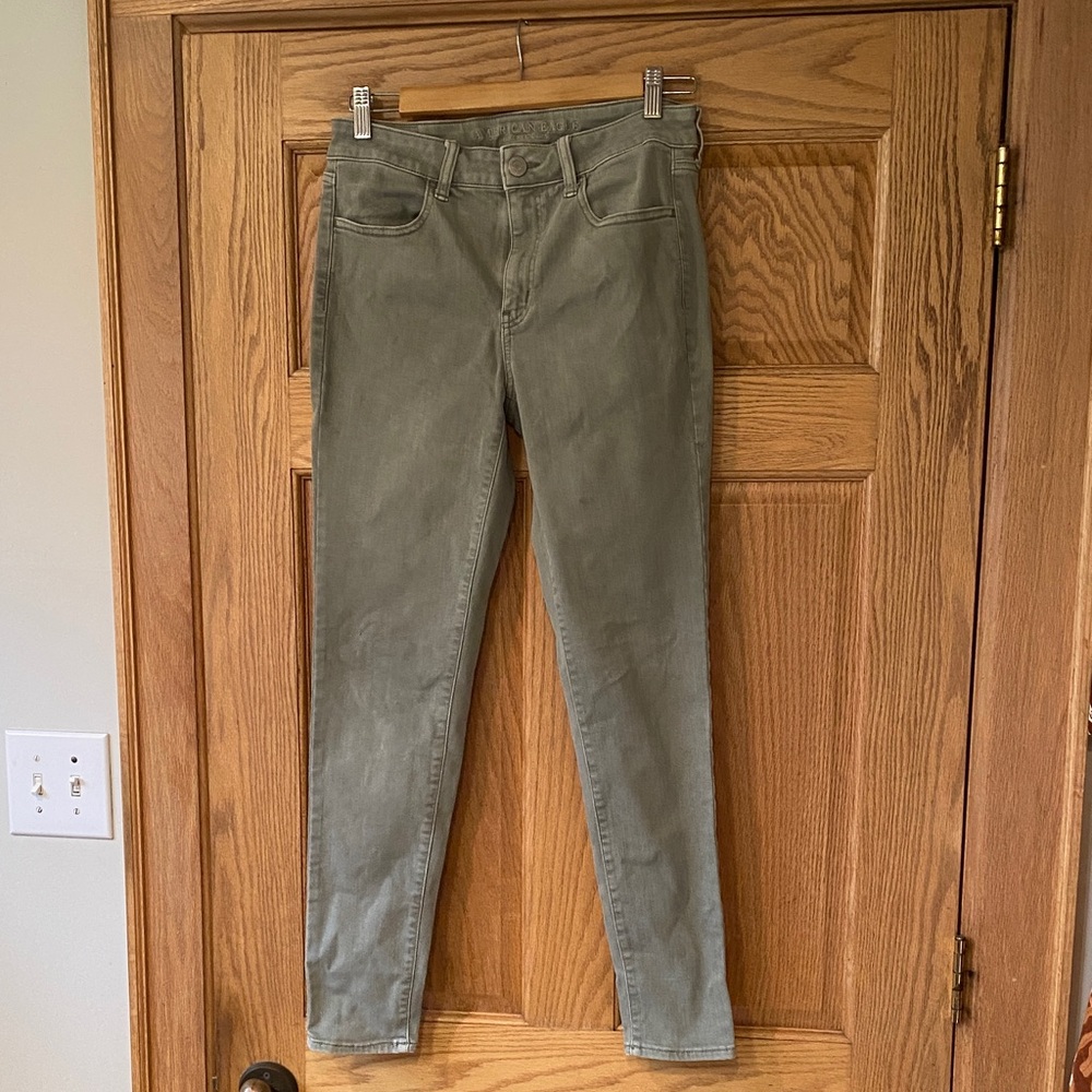 American Eagle Olive Green Jeans